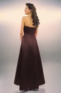 Chocolate brown bridesmaid dress - back